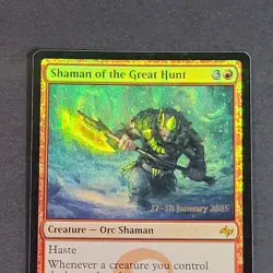 MTG - Shaman of the Great Hunt - Fate Reforged - Pre Release Foil Promo - NM/LP - Image 5