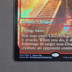 MTG - Glorybringer - Amonkhet - Foil Promo - NM - Magic The Gathering - Full Art - Image 3
