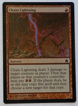 MTG Chain Lightning - Premium Deck Series Fire and Lightning - FOIL - NM - Magic - Image 1
