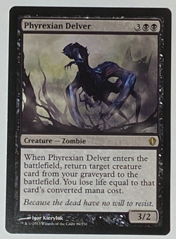 MTG - Phyrexian Delver - Commander 2013 - NM - Rare - Black Magic The Gathering - Image 1