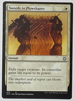 MTG - 1x Swords to Plowshares - Commander: Forgotten Realms - NM - White Magic - Image 1