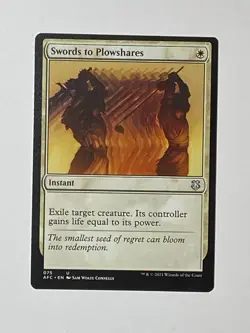 MTG - 1x Swords to Plowshares - Commander: Forgotten Realms - NM - White Magic - Image 2