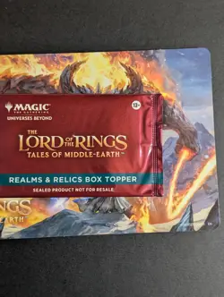 MTG - The Lord of the Rings Realms & Relics Box Topper Pack Sealed Pack - New - Image 5