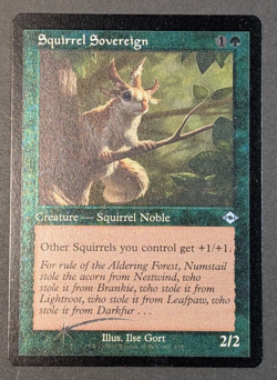 MTG - 1x Squirrel Sovereign - Modern Horizons 2 - NM - Etched Foil - Retro Frame - Image 1