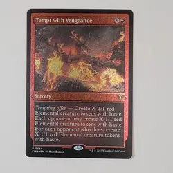 MTG - Tempt with Vengence - Commander Masters - Magic - Etched Foil - NM Red - Image 2