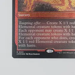 MTG - Tempt with Vengence - Commander Masters - Magic - Etched Foil - NM Red - Image 3