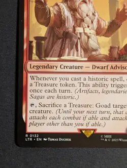 MTG -1x Gloin Dwarf Emissary - NM - Lord of the Rings: Tales of Middle Earth 132 - Image 3