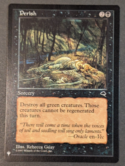 MTG - 1x Perish - The List: Tempest - NM - Black Magic The Gathering - Image 1