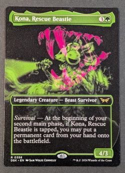 MTG - 1x Kona Rescue Beastie - Duskmourn - NM/LP, Showcase Anime 358 - Image 1