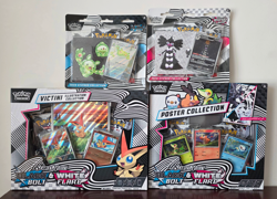 Pokemon TCG Black Bolt White Flare Victini Illustration/Poster/Tech Stickers NEW - Image 1