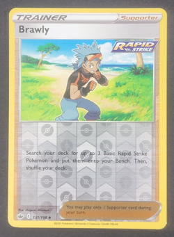 Pokemon TCG - Brawley 131/198 - S&S Chilling Reign - Reverse Holo - NM - 2021 - Image 1