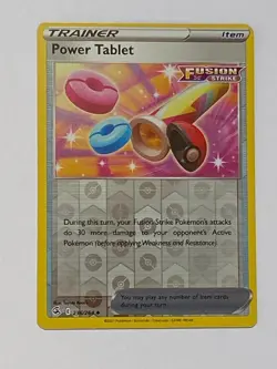 Pokemon - 1x Trainer - Power Tablet - 236/264 - Fusion Strike - Reverse Holo NM - Image 2