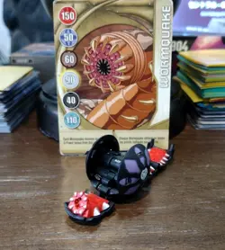 Bakugan Darkus Wormquake 620G Black Battle Brawlers W/ Card! - Image 1