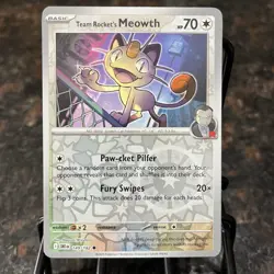 Team Rockets Meowth Sv10 149/182 Reverse Holo Pokemon Trading Card Game | NM - Image 1