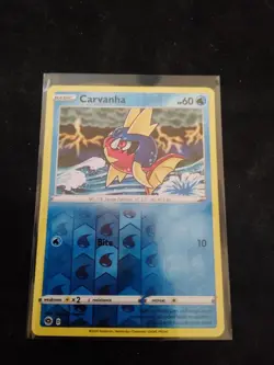 Pokemon TCG Champion's Path Carvanha Reverse Holo 011/073 Near Mint (NM) Common - Image 1