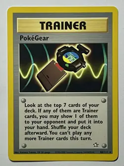 PokeGear 88/111 (NM) Rare Unlimited Neo Genesis 2000 WOTC Pokemon Card - Image 1