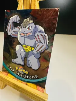Machoke #67 Black Label - 1999 Pokemon Topps TV Animation Series Pokemon Card - Image 3