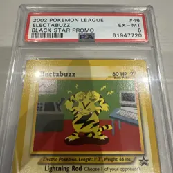 (PSA 6) Electabuzz #46 Black Star Promo Pokemon League Pokemon Card Mint WOTC 46 - Image 2