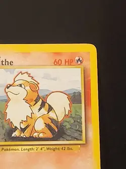 Growlithe 28/102 Base Set Common - LP Condition - 1999 Pokemon Card - Vintage - Image 4