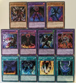 YuGiOh 11 Card Evil HERO and Related Card Set/Lot - Image 1