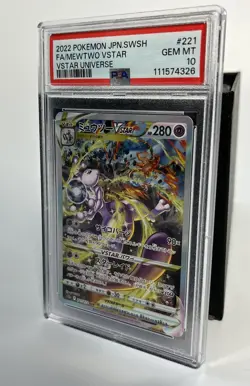 PSA 10 Mewtwo VSTAR SAR 221/172 S12a VSTAR Universe Pokemon Card Japanese 2022 - Image 3