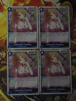 OP06-047 Charlotte Pudding One Piece TCG Card Wings of the Captain x4 Playset - Image 1