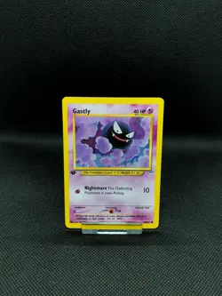 Gastly 1st Edition Neo Destiny Set Pokemon Card NEAR MINT/EXCELLENT 65/105 - Image 1