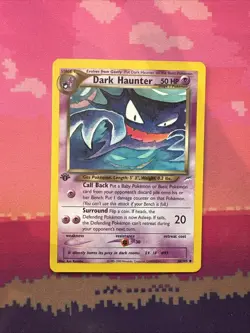 Pokemon Card Dark Haunter Neo Destiny 1st Edition Uncommon 36/105 Near Mint - Image 1