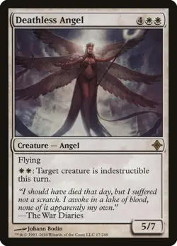 Deathless Angel Rise of the Eldrazi HEAVILY PLD White Rare MAGIC CARD ABUGames - Image 1
