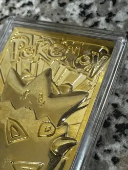 23k Gold Plated Pokemon Card Togepi Promo From Burger King 1999 with cert & ball - Image 5