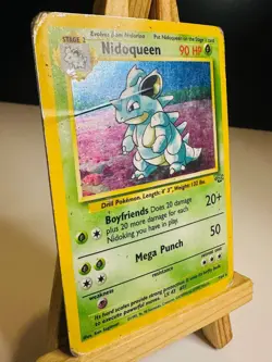 Nidoqueen 7/64 [HP/Damaged] [Jungle] (1999) Rare Holo - Pokemon Card - Image 2