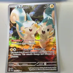 Pokemon Pachirisu Holo Full Art Card 208/198 Scarlet & Violet Base Set - Image 1