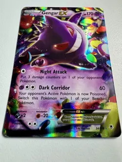 Gengar EX 34/119 Pokemon Trading Card Game XY-Phantom Forces Holo NM/M - Image 2