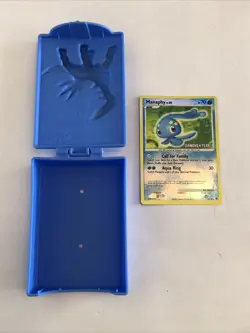 Pokemon 2008 Dialga Deck Holder Box Case Burger King Toy & Manaphy 9/130 Card - Image 4