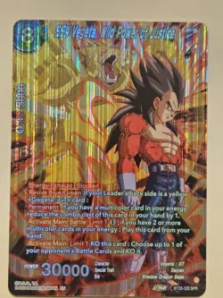 SS4 Vegeta, Wild Power of Justice SPR BT25-133 Dragon Ball Super Card Masters - Image 1