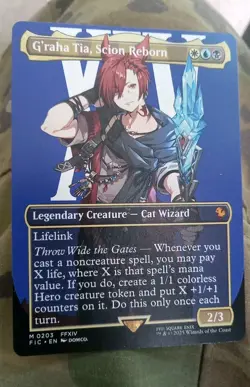 MTG Final Fantasy G'raha Tia, Scion Reborn 0203 BORDERLESS MYTHIC MINT CARD!! - Image 1