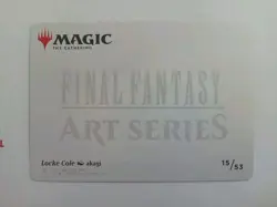 Locke Cole Art Series (15/53) Final Fantasy MTG Magic Art Card MINT PACK FRESH - Image 2