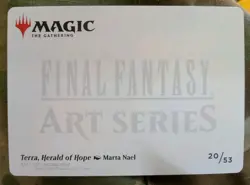Terra, Herald of Hope - Final Fantasy: Art Series MINT MTG Magic - Art Card - Image 2