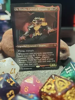 MTG Ob Nixilis, Captive Kingpin - Etched foil - March of the Machine MAT #0401 - Image 1