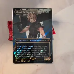 Magic the Gathering Cloud, Ex-SOLDIER Borderless Surge Foil Final Fantasy EN - Image 1