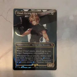 Magic the Gathering Cloud, Ex-SOLDIER Borderless Surge Foil Final Fantasy EN - Image 2