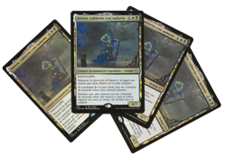 4 ATHREOS, SHROUD-VEILED FOIL Promo Magic Atreos cubierto sudario MTG Espanol x4 - Image 1