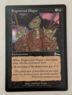 1x Engineered Plague Urza’s Legacy MTG Magic the Gathering LP - Image 1