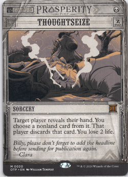 Thoughtseize [Outlaws of Thunder Junction] (OTJ) [Magic] 020 - Image 1
