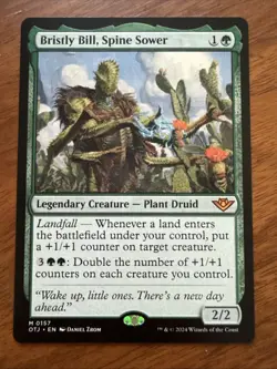 Bristly Bill, Spine Sower 0157 MTG Outlaws of Thunder Junction Mythic NM English - Image 1