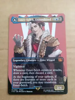 Emet-Selch Unsundered / Hades Sorcerer Of Eld (Extended Art) Final Fantasy *MINT - Image 1