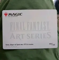 Yuna, Hope of Spira : 48/53 - Final Fantasy - MTG Art Series - Mint Pack Fresh!! - Image 2