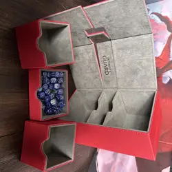 Magic The Gathering Deck Box Dice Red Ultimate Guard Flip N Tray - Dice Included - Image 1