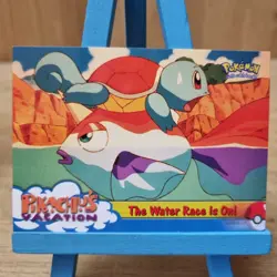 Topps Pokemon Pikachu Vacation The Water Race Is On! No.47 Blue Back Card - Image 1