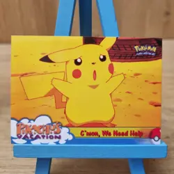 Topps Pokemon Pikachu Vacation C'mon, We Need Help No.53 Blue Back Card - Image 1